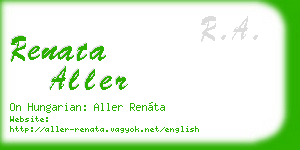 renata aller business card